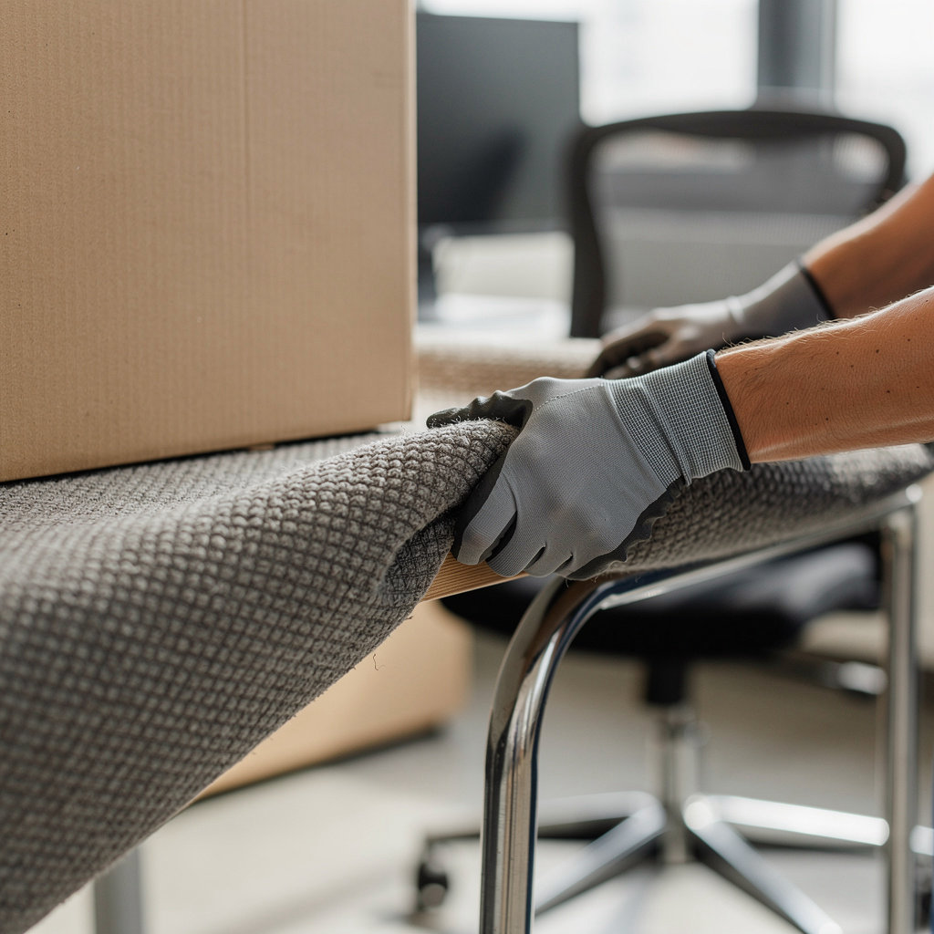 Bushnell Moving team efficiently handling office relocation for commercial clients in Santa Barbara